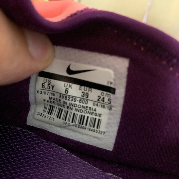 Nike Huarache Extreme GS Pink Citron Running Shoes - Picture 7 of 7